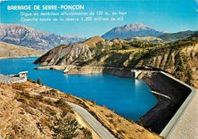 CPM Les Hautes Alpes Barrage et Lac du Serre Poncon Le Belvedere 