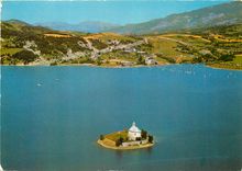 CPM Lac de Serre Poncon Hautes Alpes La Chapelle Saint Michel de Prunieres 