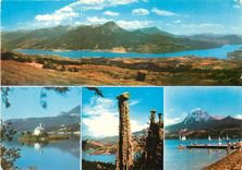 CPM Les Alpes Lac de Serre Poncon Vue panoramique prise de St Apolinaire 