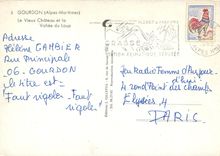 CPM Gourdon Alpes Maritimes Le Vieux Chateau et la Vallee du Loup