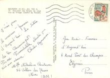 CPM Gourdon AM Excursion des Gorges du Loup Vue du Village Chemin du Paradis