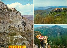 CPM Souvenir de Gourdon et des Gorges du Loup 