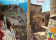 CPM Gourdon Alpes Maritimes Pittoresque village de la Cote d'Azur sur le circuit des Gorges du Loup 