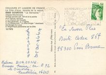 CPM Gourdon La Sarrazine Alpes Maritimes Village perche a la pointe d'un eperon rocheux