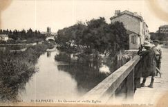St Raphael- the Garonne and viille Church CPA