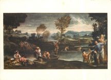 CPM Peinture Italienne Annibale Carracci dit Carrache La Peche Musee du Louvre 