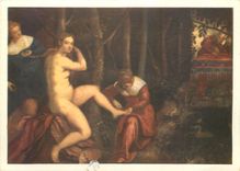 CPM Jacopo Robusti dit Le Tintoret Suzanne au bain Musee du Louvre 
