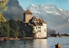 CPM Lac Leman Le Chateau de Chillon et les Dents du Midi 
