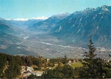 CPM Des environs de Montana Crans Vue sur la Plaine du Rhone 