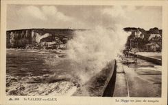 St Valery-in-Caux the Dam one day of tempaªte - CPA