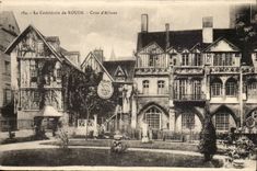 The Cathedral of Rouen the Beach - CPA