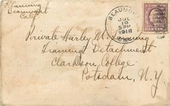 Lettre Cover Militaria 1918 Beaumont