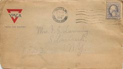 Lettre Cover Militaria 1918 Augusta YMCA 