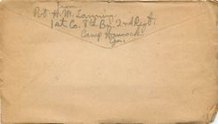 Lettre Cover Militaria 1918 Augusta YMCA 