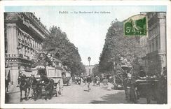 Paris the Boulevard of the Italians - CPA