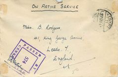 Lettre Cover Egypte Cachet Censure