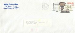Entier Postal Postal Stationary Canada Balance Dayton  