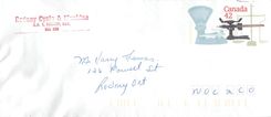Entier Postal Postal Stationary Canada Balance Dayton  