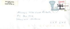 Entier Postal Postal Stationary Canada Balance Dayton  Gadshill