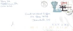 Entier Postal Postal Stationary Canada Balance Dayton  Flamme Jeux olympiques