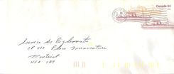 Entier Postal Postal Stationary Canada Bateaux Bateau St Gabriel de Brandon