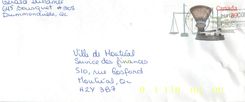 Entier Postal Postal Stationary Canada Balance a peser Dayton Drummundville