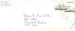 Entier Postal Postal Stationary Canada Bateaux Bateau Pouch Cove