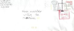 Entier Postal Postal Stationary Canada Balance de Justice 