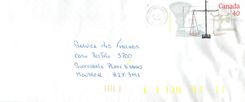 Entier Postal Postal Stationary Canada Balance de Justice 