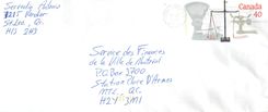 Entier Postal Postal Stationary Canada Balance de Justice 