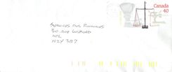 Entier Postal Postal Stationary Canada Balance de Justice 