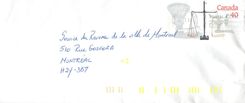 Entier Postal Postal Stationary Canada Balance de Justice 