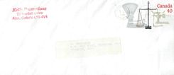 Entier Postal Postal Stationary Canada Balance Justice 