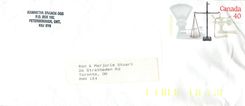 Entier Postal Postal Stationary Canada Balance Justice 