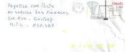 Entier Postal Postal Stationary Canada Balance Justice 