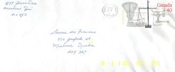 Entier Postal Postal Stationary Canada Balance Justice 