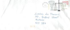 Entier Postal Postal Stationary Canada Balance Justice Montreal