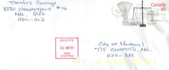 Entier Postal Postal Stationary Canada Balance Justice 