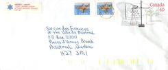 Entier Postal Postal Stationary Canada Balance Dayton  Flamme Jeux Olympiques