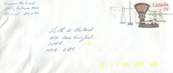 Entier Postal Postal Stationary Canada Balance Dayton  