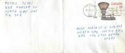 Entier Postal Postal Stationary Canada Balance Dayton  North Bay