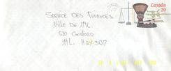 Entier Postal Postal Stationary Canada Balance Dayton  