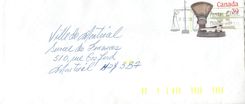 Entier Postal Postal Stationary Canada Balance Dayton Chateauguay