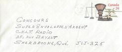 Entier Postal Postal Stationary Canada Pese Personnes Cookshire