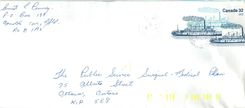 Entier Postal Postal Stationary Canada Bateaux Bateau Arnold Cove