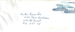 Entier Postal Postal Stationary Canada Bateaux Bateau 