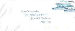 Entier Postal Postal Stationary Canada Bateaux Bateau 