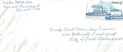 Entier Postal Postal Stationary Canada Bateaux Bateau 