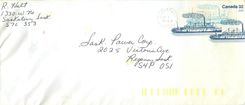 Entier Postal Postal Stationary Canada Bateaux Bateau Saskaton