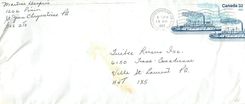 Entier Postal Postal Stationary Canada Bateaux Bateau St Jean Chrysostome de Levis